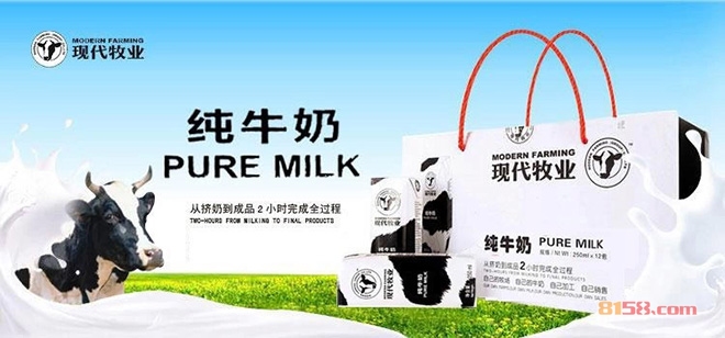 現代牧業純牛奶加盟