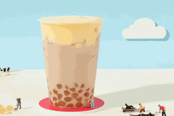 100瓦電燈泡奶茶